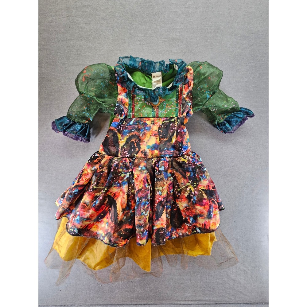 Disney Descendants 2 Dizzy Tremaine Costume Dress Girls Size S 4-6 Multi-Color